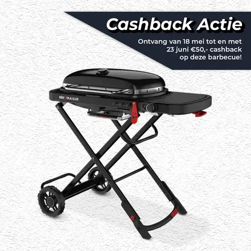 Weber Traveler LP Stealth Editie Gasbarbecue Gas BBQ