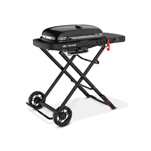 Weber traveler stealth  zijaanzicht 1 - bbqkopen.nl