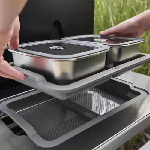 Weber Works Prep Containers Set van 2 - Sfeerbeeld, Weber, BBQkopen