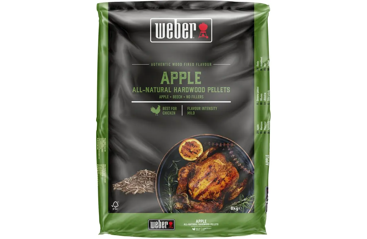 Wood pellets fsc apple, Weber, bbqkopen