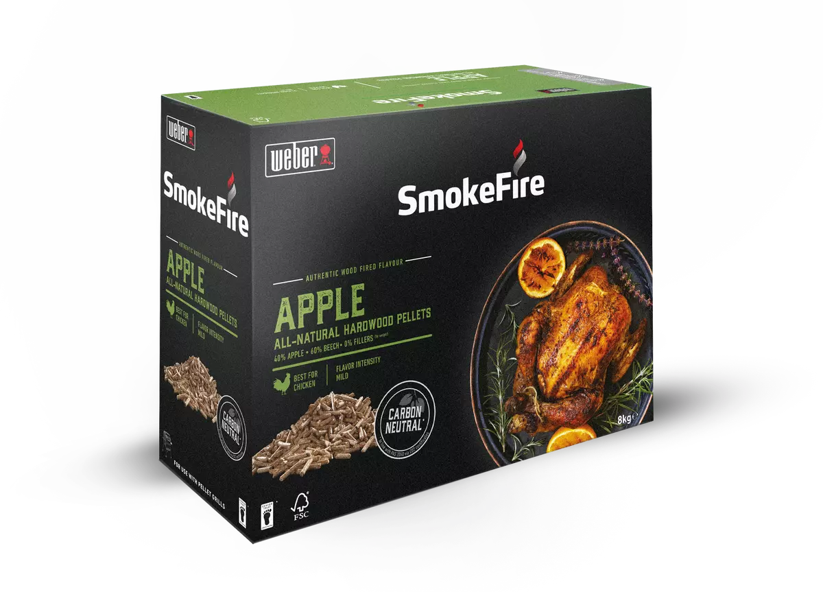 Wood pellets fsc apple, Weber, bbqkopen