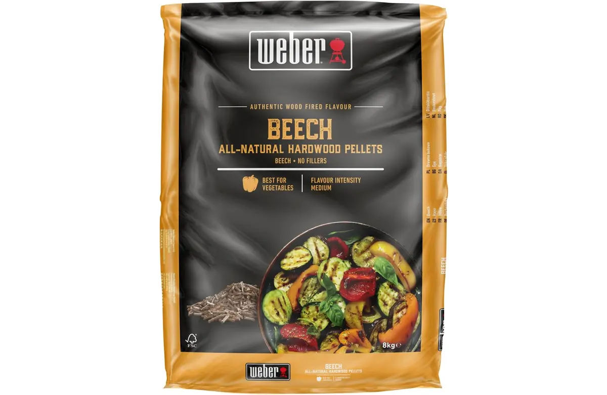 Wood pellets fsc beech, Weber, bbqkopen