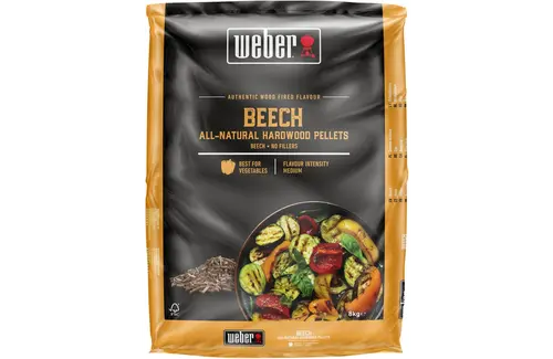 Wood pellets fsc beech, Weber, bbqkopen