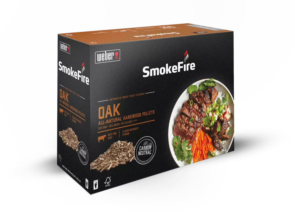 Wood pellets fsc oak, Weber, bbqkopen