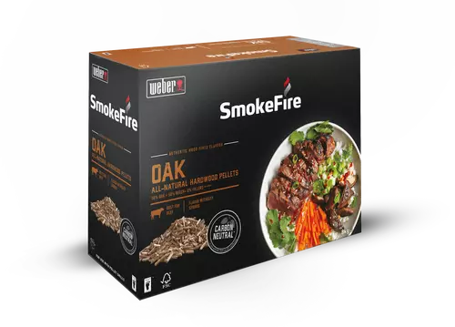 Wood pellets fsc oak, Weber, bbqkopen